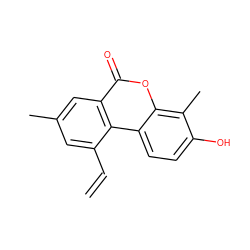 C=Cc1cc(C)cc2c(=O)oc3c(C)c(O)ccc3c12 ZINC000028570966