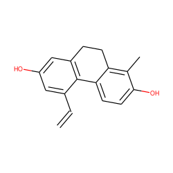 C=Cc1cc(O)cc2c1-c1ccc(O)c(C)c1CC2 ZINC000001588038