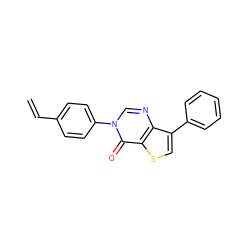 C=Cc1ccc(-n2cnc3c(-c4ccccc4)csc3c2=O)cc1 ZINC000221042941