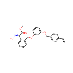 C=Cc1ccc(COc2cccc(OCc3ccccc3/C(=N\OC)C(=O)OC)c2)cc1 ZINC001772577406