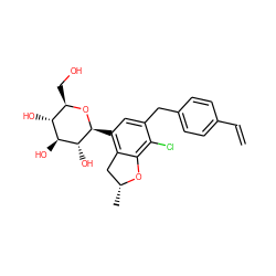 C=Cc1ccc(Cc2cc([C@@H]3O[C@H](CO)[C@@H](O)[C@H](O)[C@H]3O)c3c(c2Cl)O[C@H](C)C3)cc1 ZINC000220584613