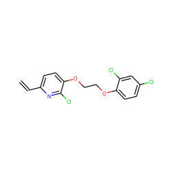 C=Cc1ccc(OCCOc2ccc(Cl)cc2Cl)c(Cl)n1 ZINC000073220757