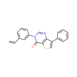 C=Cc1cccc(-n2cnc3c(-c4ccccc4)csc3c2=O)c1 ZINC000221042864