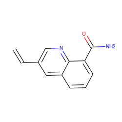 C=Cc1cnc2c(C(N)=O)cccc2c1 ZINC000040919069