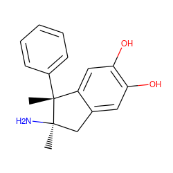 C[C@@]1(N)Cc2cc(O)c(O)cc2[C@@]1(C)c1ccccc1 ZINC000027428152