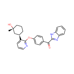 C[C@@]1(O)CCC[C@@H](c2cccnc2Oc2ccc(C(=O)c3nc4ccccc4[nH]3)cc2)C1 ZINC000139541816