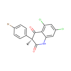 C[C@@]1(c2ccc(Br)cc2)C(=O)Nc2cc(Cl)cc(Cl)c2C1=O ZINC000028978464