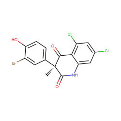 C[C@@]1(c2ccc(O)c(Br)c2)C(=O)Nc2cc(Cl)cc(Cl)c2C1=O ZINC000028978589