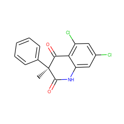 C[C@@]1(c2ccccc2)C(=O)Nc2cc(Cl)cc(Cl)c2C1=O ZINC000028976873