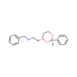 C[C@@]1(c2ccccc2)OCC[C@@H](CCNCc2ccccc2)O1 ZINC000095555938