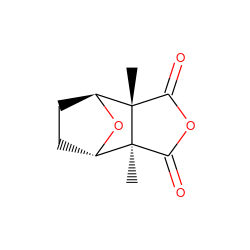 C[C@@]12C(=O)OC(=O)[C@@]1(C)[C@@H]1CC[C@@H]2O1 ZINC000100030564