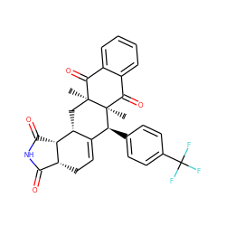 C[C@@]12C(=O)c3ccccc3C(=O)[C@]1(C)C[C@@H]1C(=CC[C@@H]3C(=O)NC(=O)[C@@H]31)[C@@H]2c1ccc(C(F)(F)F)cc1 ZINC000473120510