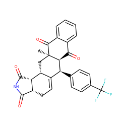 C[C@@]12C[C@@H]3C(=CC[C@@H]4C(=O)NC(=O)[C@@H]43)[C@H](c3ccc(C(F)(F)F)cc3)[C@@H]1C(=O)c1ccccc1C2=O ZINC000473120452