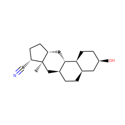 C[C@@]12C[C@@H]3CC[C@@H]4C[C@H](O)CC[C@@H]4[C@H]3C[C@H]1CC[C@H]2C#N ZINC001772631177