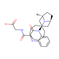 C[C@@]12CC[C@@H](C[C@@H](n3c(=O)c(C(=O)NCC(=O)O)nc4ccccc43)C1)N2C1CCCCCCC1 ZINC000169685512