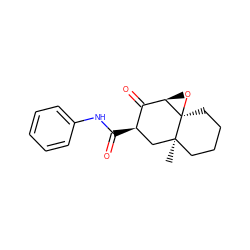 C[C@@]12CCCC[C@]13O[C@@H]3C(=O)[C@H](C(=O)Nc1ccccc1)C2 ZINC000006491241