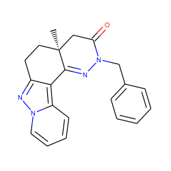 C[C@@]12CCc3nn4ccccc4c3C1=NN(Cc1ccccc1)C(=O)C2 ZINC000071340885