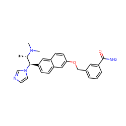 C[C@@H]([C@@H](c1ccc2cc(OCc3cccc(C(N)=O)c3)ccc2c1)n1ccnc1)N(C)C ZINC000028344438