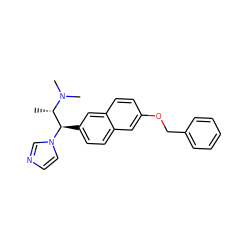 C[C@@H]([C@@H](c1ccc2cc(OCc3ccccc3)ccc2c1)n1ccnc1)N(C)C ZINC000028344594