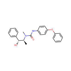 C[C@@H]([C@H](O)c1ccccc1)N(C)C(=O)Nc1ccc(Oc2ccccc2)cc1 ZINC000000591053