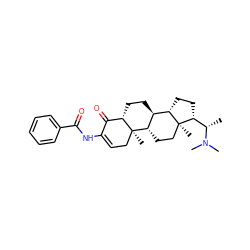 C[C@@H]([C@H]1CC[C@H]2[C@@H]3CC[C@H]4C(=O)C(NC(=O)c5ccccc5)=CC[C@]4(C)[C@H]3CC[C@@]21C)N(C)C ZINC000013529638