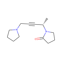 C[C@@H](C#CCN1CCCC1)N1CCCC1=O ZINC000013448073