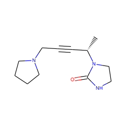 C[C@@H](C#CCN1CCCC1)N1CCNC1=O ZINC000013726892