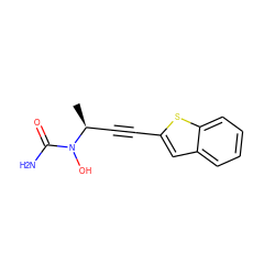 C[C@@H](C#Cc1cc2ccccc2s1)N(O)C(N)=O ZINC000000177957