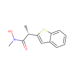 C[C@@H](C(=O)N(C)O)c1cc2ccccc2s1 ZINC000013762789