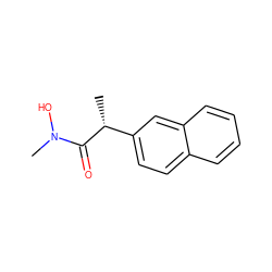 C[C@@H](C(=O)N(C)O)c1ccc2ccccc2c1 ZINC000027556718