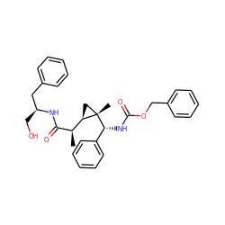 C[C@@H](C(=O)N[C@@H](CO)Cc1ccccc1)[C@H]1C[C@]1(C)[C@H](NC(=O)OCc1ccccc1)c1ccccc1 ZINC000008018762