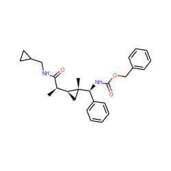 C[C@@H](C(=O)NCC1CC1)[C@@H]1C[C@@]1(C)[C@@H](NC(=O)OCc1ccccc1)c1ccccc1 ZINC000006202030