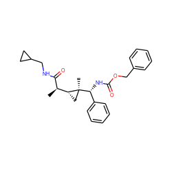 C[C@@H](C(=O)NCC1CC1)[C@H]1C[C@]1(C)[C@H](NC(=O)OCc1ccccc1)c1ccccc1 ZINC000006202051