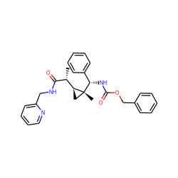 C[C@@H](C(=O)NCc1ccccn1)[C@@H]1C[C@@]1(C)[C@@H](NC(=O)OCc1ccccc1)c1ccccc1 ZINC000008692099