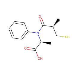 C[C@@H](C(=O)O)N(C(=O)[C@@H](C)CS)c1ccccc1 ZINC000028263324