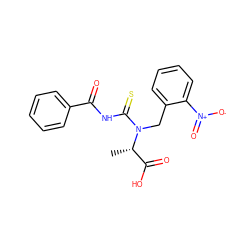 C[C@@H](C(=O)O)N(Cc1ccccc1[N+](=O)[O-])C(=S)NC(=O)c1ccccc1 ZINC000013863192