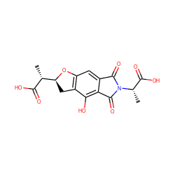 C[C@@H](C(=O)O)N1C(=O)c2cc3c(c(O)c2C1=O)C[C@@H]([C@@H](C)C(=O)O)O3 ZINC000013896100