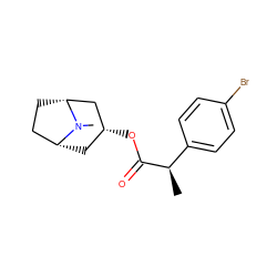 C[C@@H](C(=O)O[C@@H]1C[C@@H]2CC[C@H](C1)N2C)c1ccc(Br)cc1 ZINC000100001943