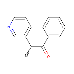 C[C@@H](C(=O)c1ccccc1)c1cccnc1 ZINC000029489584