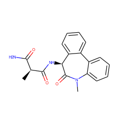 C[C@@H](C(N)=O)C(=O)N[C@@H]1C(=O)N(C)c2ccccc2-c2ccccc21 ZINC000028824878