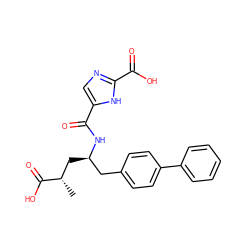 C[C@@H](C[C@H](Cc1ccc(-c2ccccc2)cc1)NC(=O)c1cnc(C(=O)O)[nH]1)C(=O)O ZINC000206324282