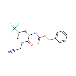 C[C@@H](C[C@H](NC(=O)OCc1ccccc1)C(=O)NCC#N)C(F)(F)F ZINC000013676289