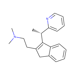 C[C@@H](C1=C(CCN(C)C)Cc2ccccc21)c1ccccn1 ZINC000001481789