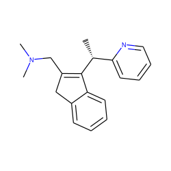 C[C@@H](C1=C(CN(C)C)Cc2ccccc21)c1ccccn1 ZINC000013493498