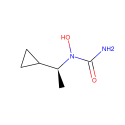 C[C@@H](C1CC1)N(O)C(N)=O ZINC000013762915