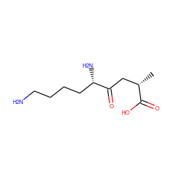 C[C@@H](CC(=O)[C@@H](N)CCCCN)C(=O)O ZINC000028769840