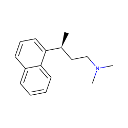 C[C@@H](CCN(C)C)c1cccc2ccccc12 ZINC000002013205