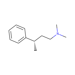 C[C@@H](CCN(C)C)c1ccccc1 ZINC000039408066