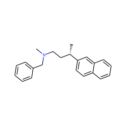 C[C@@H](CCN(C)Cc1ccccc1)c1ccc2ccccc2c1 ZINC000028642250