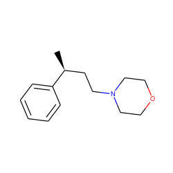 C[C@@H](CCN1CCOCC1)c1ccccc1 ZINC000019633722